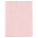 T098B Integrated Ultra-thin Candy Colors Bluetooth Keyboard Tablet Case for iPad Air 4 10.9 inch (2020), with Stand & Pen Slot(Pink)