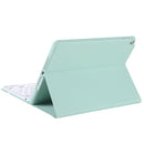 T098B Integrated Ultra-thin Candy Colors Bluetooth Keyboard Tablet Case for iPad Air 4 10.9 inch (2020), with Stand & Pen Slot(Light Green)