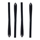 4 PCS ATV Hook Belt Motorcycle Tie Down Straps, Length:46cm(Black)