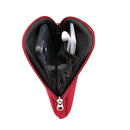 Universal Elasticity Zipper Protective Case Storage Bag with Lanyard For iPhone 12 / 12 Pro / 6.1 inch Smart Phones(Purplish Red)