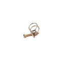 50 PCS M16 Adjustable Color Galvanized Iron Double Wire Hose Clamps
