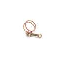 50 PCS M22 Adjustable Color Galvanized Iron Double Wire Hose Clamps