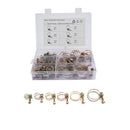 42 PCS Adjustable Color Galvanized Iron Double Wire Hose Clamps