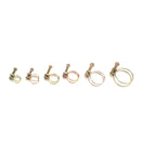 48 PCS Adjustable Color Galvanized Iron Double Wire Hose Clamps