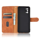 For OPPO Realme 7 Pro Solid Color Skin Feel Magnetic Buckle Horizontal Flip Calf Texture PU Leather Case with Holder & Card Slots & Wallet(Brown)