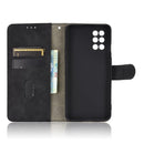 For OnePlus 8T Solid Color Skin Feel Magnetic Buckle Horizontal Flip Calf Texture PU Leather Case with Holder & Card Slots & Wallet(Black)