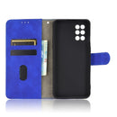 For OnePlus 8T Solid Color Skin Feel Magnetic Buckle Horizontal Flip Calf Texture PU Leather Case with Holder & Card Slots & Wallet(Blue)