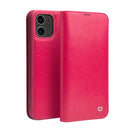 QIALINO Horizontal Flip Leather Case with Holder & Card Slots & Wallet For iPhone 12 mini(Rose Red)