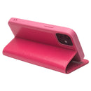 QIALINO Horizontal Flip Leather Case with Holder & Card Slots & Wallet For iPhone 12 mini(Rose Red)