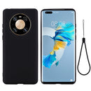 For Huawei Mate 40 Pro Pure Color Liquid Silicone Shockproof Full Coverage Case(Black)