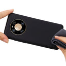 For Huawei Mate 40 Pro Pure Color Liquid Silicone Shockproof Full Coverage Case(Black)