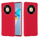 For Huawei Mate 40 Pro Pure Color Liquid Silicone Shockproof Full Coverage Case(Red)