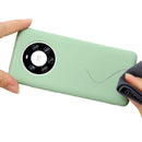 For Huawei Mate 40 Pro+ Pure Color Liquid Silicone Shockproof Full Coverage Case(Green)