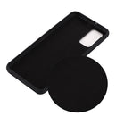 For Samsung Galaxy S20 FE / S20 Lite Pure Color Liquid Silicone Shockproof Full Coverage Case(Black)