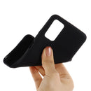 For Samsung Galaxy S20 FE / S20 Lite Pure Color Liquid Silicone Shockproof Full Coverage Case(Black)