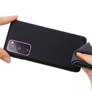 For Samsung Galaxy S20 FE / S20 Lite Pure Color Liquid Silicone Shockproof Full Coverage Case(Black)