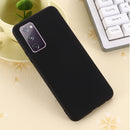 For Samsung Galaxy S20 FE / S20 Lite Pure Color Liquid Silicone Shockproof Full Coverage Case(Black)