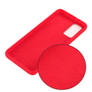 For Samsung Galaxy S20 FE / S20 Lite Pure Color Liquid Silicone Shockproof Full Coverage Case(Red)