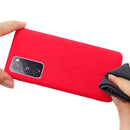 For Samsung Galaxy S20 FE / S20 Lite Pure Color Liquid Silicone Shockproof Full Coverage Case(Red)