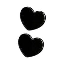 2 PCS Solid Color Love Airbag Phone Stand Ring Holder(Black)