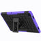 For Samsung Galaxy Tab A7 (2020) T500/T505 Tire Texture TPU+PC Shockproof Case with Holder(Purple)