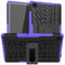 For Samsung Galaxy Tab A7 (2020) T500/T505 Tire Texture TPU+PC Shockproof Case with Holder(Purple)