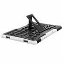 For Samsung Galaxy Tab A7 (2020) T500/T505 Tire Texture TPU+PC Shockproof Case with Holder(White)