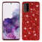 For Samsung Galaxy S20 FE Glitter Powder Shockproof TPU Protective Case(Red)
