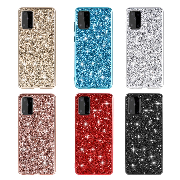 For Samsung Galaxy S20 FE Glitter Powder Shockproof TPU Protective Case(Silver)