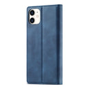 LC.IMEEKE Strong Magnetism Ultra-thin Horizontal Flip Shockproof Matte TPU + PU Leather Case with Holder & Card Slots & Wallet For iPhone 11(Blue)