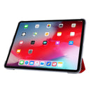 Silk Texture Horizontal Flip Magnetic PU Leather Case with Three-folding Holder & Sleep / Wake-up Function For iPad Air 2022 / 2020 10.9(Red)