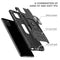 For Samsung Galaxy Note10 Lite / A81 Magnetic Armor Shockproof TPU + PC Case with Metal Ring Holder(Black)