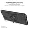 For Samsung Galaxy Note10 Lite / A81 Magnetic Armor Shockproof TPU + PC Case with Metal Ring Holder(Black)