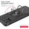 For Samsung Galaxy Note10 Lite / A81 Magnetic Armor Shockproof TPU + PC Case with Metal Ring Holder(Black)