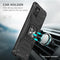For Samsung Galaxy Note10 Lite / A81 Magnetic Armor Shockproof TPU + PC Case with Metal Ring Holder(Black)