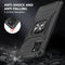 For Samsung Galaxy Note10 Lite / A81 Magnetic Armor Shockproof TPU + PC Case with Metal Ring Holder(Black)