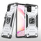 For Samsung Galaxy Note10 Lite / A81 Magnetic Armor Shockproof TPU + PC Case with Metal Ring Holder(Silver)