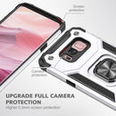 For Samsung Galaxy S8 Magnetic Armor Shockproof TPU + PC Case with Metal Ring Holder(Silver)