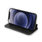 Strong Magnetic Closure PU + TPU Leather Case with Card Slots & Holder For iPhone 12 mini(Black)