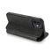 Strong Magnetic Closure PU + TPU Leather Case with Card Slots & Holder For iPhone 12 mini(Black)