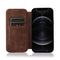 Strong Magnetic Closure PU + TPU Leather Case with Card Slots & Holder For iPhone 12 Pro Max(Brown)