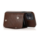 Shockproof PU + TPU Leather Case with Card Slots & Holder & Photo Frame & Wallet & Lanyard For iPhone 12 mini(Brown)