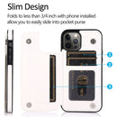 Shockproof PU + TPU Leather Case with Card Slots & Holder & Photo Frame & Wallet For iPhone 12 / 12 Pro(White)