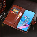 For ASUS Zenfone 7 ZS670KS idewei Crazy Horse Texture Horizontal Flip Leather Case with Holder & Card Slots & Wallet(Sky Blue)
