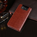 For ASUS Zenfone 7 ZS670KS idewei Crazy Horse Texture Horizontal Flip Leather Case with Holder & Card Slots & Wallet(White)