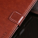 For ASUS Zenfone 7 ZS670KS idewei Crazy Horse Texture Horizontal Flip Leather Case with Holder & Card Slots & Wallet(Red)