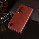 For Blackview BV9900 Pro idewei Crazy Horse Texture Horizontal Flip Leather Case with Holder & Card Slots & Wallet(Black)