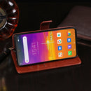 For Blackview BV9900 Pro idewei Crazy Horse Texture Horizontal Flip Leather Case with Holder & Card Slots & Wallet(Black)