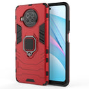 For Xiaomi Mi 10T Lite 5G Shockproof PC + TPU Protective Case with Magnetic Ring Holder(Red)
