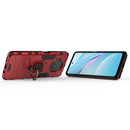 For Xiaomi Mi 10T Lite 5G Shockproof PC + TPU Protective Case with Magnetic Ring Holder(Red)